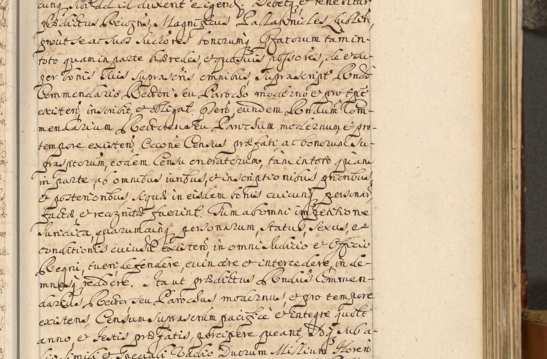 Zdjęcie nr 46 dla obiektu archiwalnego: Acta actorum, decretorum, sententiarum, erectionum, fundationum, confirmationum, instiutionum, resignationum, constitutionum, provisionum, submissionum, quietationum, substitutionum, ordinationum, ingrossationum, prostestationum R. D. Andreae Trzebicki, episcopi Cracoviensis, ducis Severiae in a. D. 1658 et  1659 acticatorum. Volumen I 