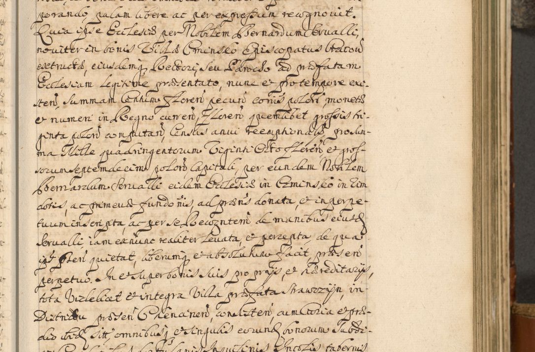 Zdjęcie nr 40 dla obiektu archiwalnego: Acta actorum, decretorum, sententiarum, erectionum, fundationum, confirmationum, instiutionum, resignationum, constitutionum, provisionum, submissionum, quietationum, substitutionum, ordinationum, ingrossationum, prostestationum R. D. Andreae Trzebicki, episcopi Cracoviensis, ducis Severiae in a. D. 1658 et  1659 acticatorum. Volumen I 