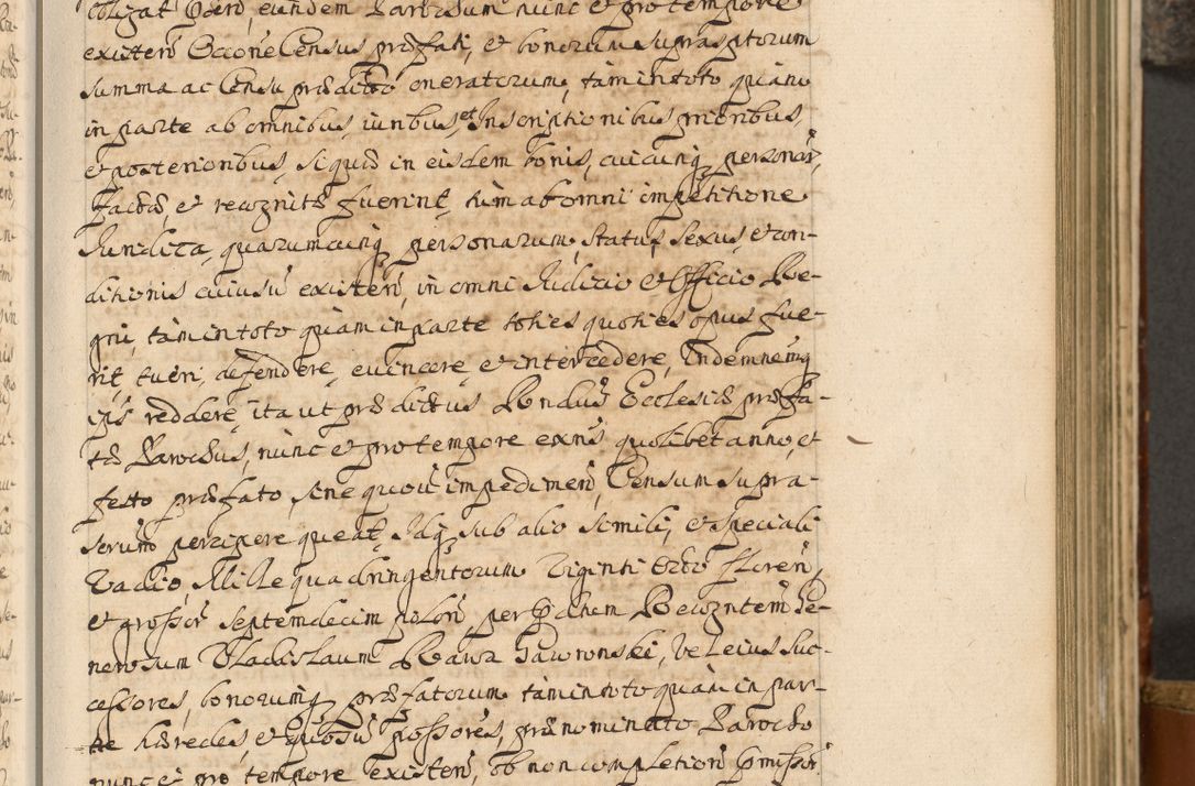 Zdjęcie nr 42 dla obiektu archiwalnego: Acta actorum, decretorum, sententiarum, erectionum, fundationum, confirmationum, instiutionum, resignationum, constitutionum, provisionum, submissionum, quietationum, substitutionum, ordinationum, ingrossationum, prostestationum R. D. Andreae Trzebicki, episcopi Cracoviensis, ducis Severiae in a. D. 1658 et  1659 acticatorum. Volumen I 