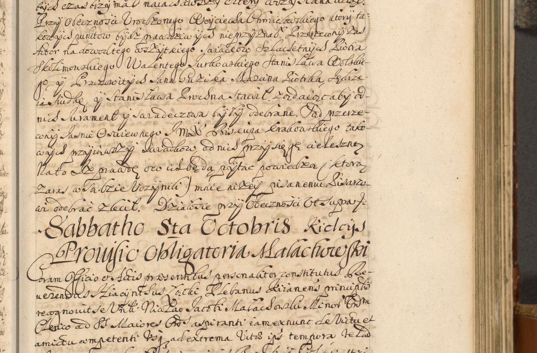 Zdjęcie nr 36 dla obiektu archiwalnego: Acta actorum, decretorum, sententiarum, erectionum, fundationum, confirmationum, instiutionum, resignationum, constitutionum, provisionum, submissionum, quietationum, substitutionum, ordinationum, ingrossationum, prostestationum R. D. Andreae Trzebicki, episcopi Cracoviensis, ducis Severiae in a. D. 1658 et  1659 acticatorum. Volumen I 