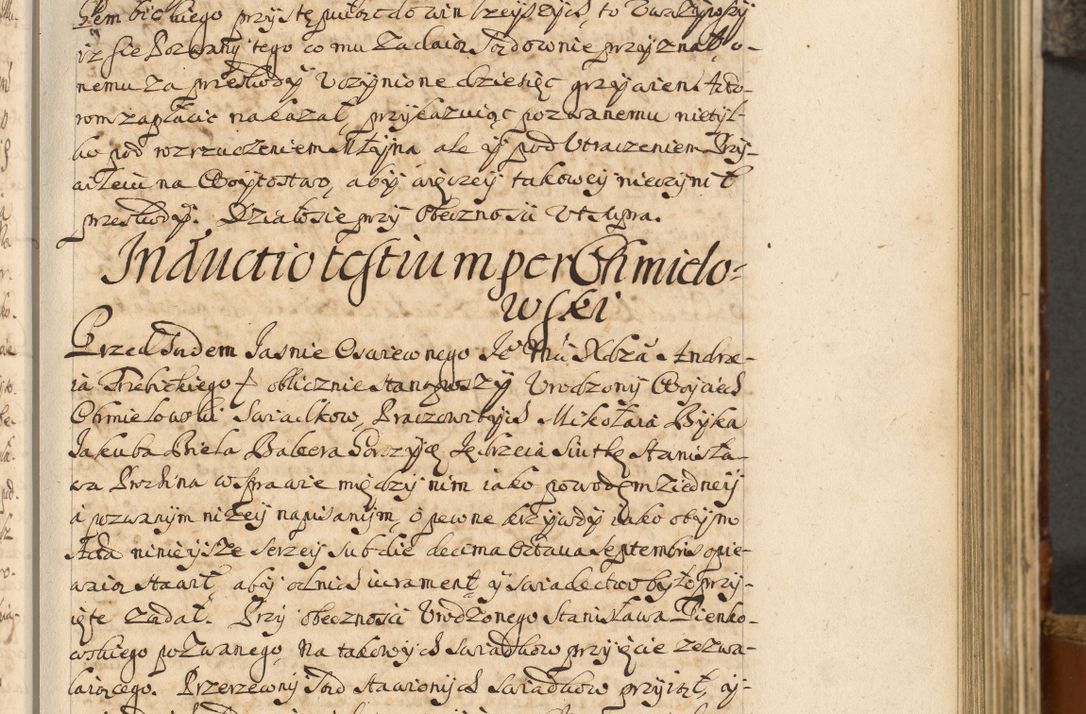 Zdjęcie nr 34 dla obiektu archiwalnego: Acta actorum, decretorum, sententiarum, erectionum, fundationum, confirmationum, instiutionum, resignationum, constitutionum, provisionum, submissionum, quietationum, substitutionum, ordinationum, ingrossationum, prostestationum R. D. Andreae Trzebicki, episcopi Cracoviensis, ducis Severiae in a. D. 1658 et  1659 acticatorum. Volumen I 