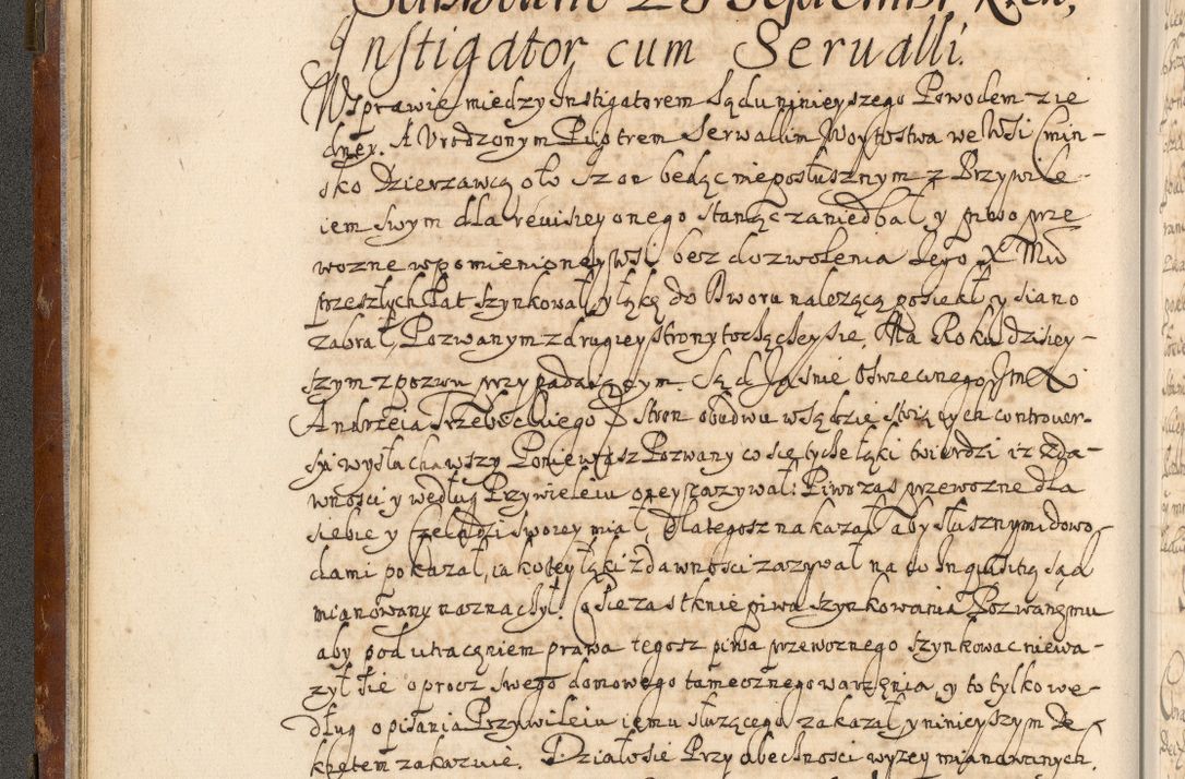 Zdjęcie nr 31 dla obiektu archiwalnego: Acta actorum, decretorum, sententiarum, erectionum, fundationum, confirmationum, instiutionum, resignationum, constitutionum, provisionum, submissionum, quietationum, substitutionum, ordinationum, ingrossationum, prostestationum R. D. Andreae Trzebicki, episcopi Cracoviensis, ducis Severiae in a. D. 1658 et  1659 acticatorum. Volumen I 