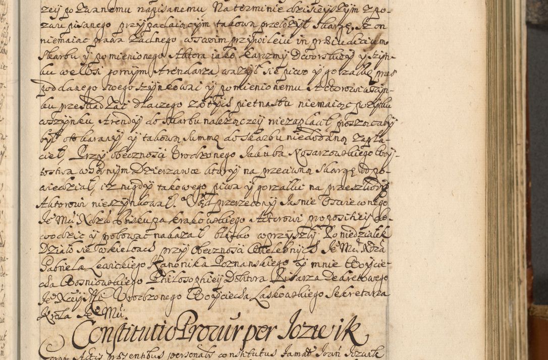 Zdjęcie nr 22 dla obiektu archiwalnego: Acta actorum, decretorum, sententiarum, erectionum, fundationum, confirmationum, instiutionum, resignationum, constitutionum, provisionum, submissionum, quietationum, substitutionum, ordinationum, ingrossationum, prostestationum R. D. Andreae Trzebicki, episcopi Cracoviensis, ducis Severiae in a. D. 1658 et  1659 acticatorum. Volumen I 