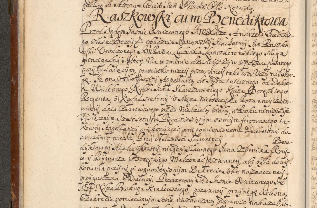 Zdjęcie nr 17 dla obiektu archiwalnego: Acta actorum, decretorum, sententiarum, erectionum, fundationum, confirmationum, instiutionum, resignationum, constitutionum, provisionum, submissionum, quietationum, substitutionum, ordinationum, ingrossationum, prostestationum R. D. Andreae Trzebicki, episcopi Cracoviensis, ducis Severiae in a. D. 1658 et  1659 acticatorum. Volumen I 