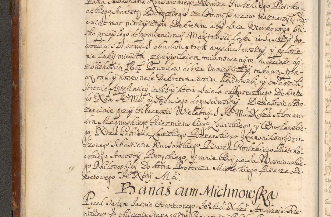 Zdjęcie nr 13 dla obiektu archiwalnego: Acta actorum, decretorum, sententiarum, erectionum, fundationum, confirmationum, instiutionum, resignationum, constitutionum, provisionum, submissionum, quietationum, substitutionum, ordinationum, ingrossationum, prostestationum R. D. Andreae Trzebicki, episcopi Cracoviensis, ducis Severiae in a. D. 1658 et  1659 acticatorum. Volumen I 