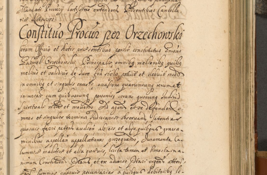 Zdjęcie nr 398 dla obiektu archiwalnego: Acta actorum, decretorum, sententiarum, erectionum, fundationum, confirmationum, instiutionum, resignationum, constitutionum, provisionum, submissionum, quietationum, substitutionum, ordinationum, ingrossationum, prostestationum R. D. Andreae Trzebicki, episcopi Cracoviensis, ducis Severiae in a. D. 1658 et  1659 acticatorum. Volumen I 