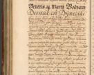 Zdjęcie nr 399 dla obiektu archiwalnego: Acta actorum, decretorum, sententiarum, erectionum, fundationum, confirmationum, instiutionum, resignationum, constitutionum, provisionum, submissionum, quietationum, substitutionum, ordinationum, ingrossationum, prostestationum R. D. Andreae Trzebicki, episcopi Cracoviensis, ducis Severiae in a. D. 1658 et  1659 acticatorum. Volumen I 