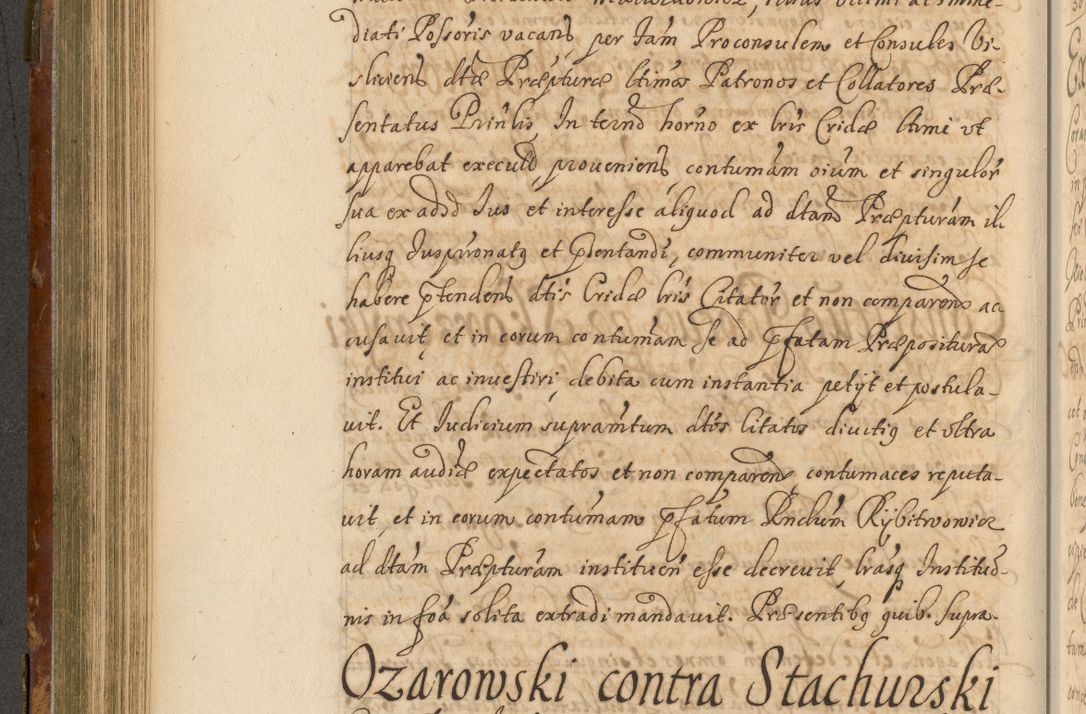 Zdjęcie nr 385 dla obiektu archiwalnego: Acta actorum, decretorum, sententiarum, erectionum, fundationum, confirmationum, instiutionum, resignationum, constitutionum, provisionum, submissionum, quietationum, substitutionum, ordinationum, ingrossationum, prostestationum R. D. Andreae Trzebicki, episcopi Cracoviensis, ducis Severiae in a. D. 1658 et  1659 acticatorum. Volumen I 