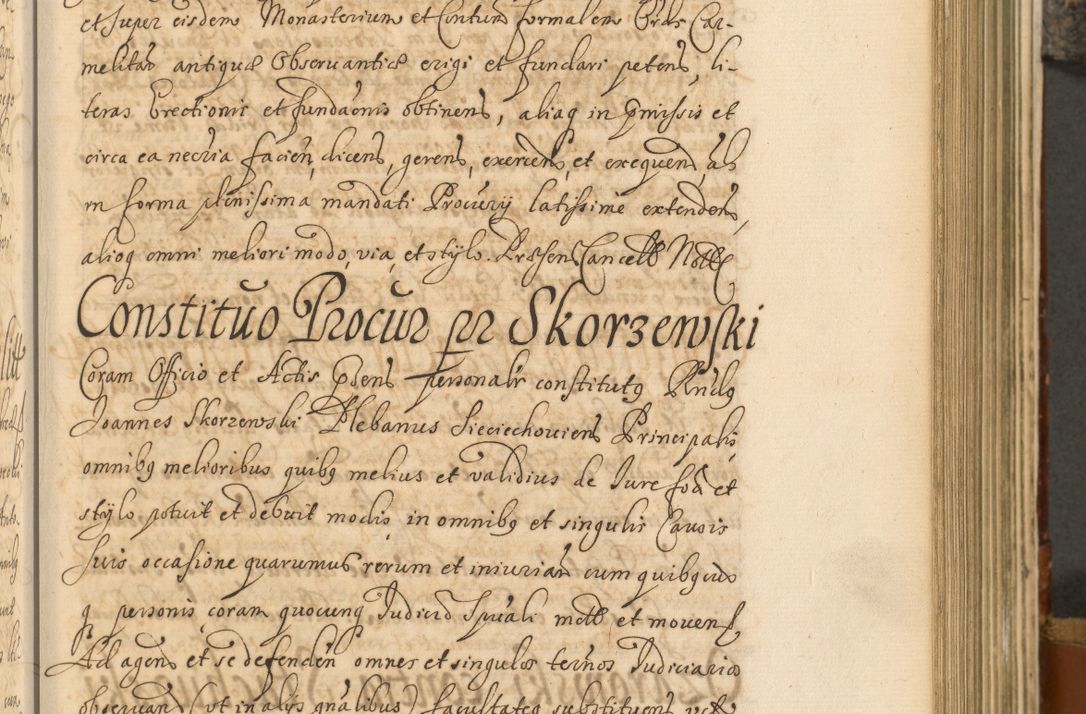 Zdjęcie nr 384 dla obiektu archiwalnego: Acta actorum, decretorum, sententiarum, erectionum, fundationum, confirmationum, instiutionum, resignationum, constitutionum, provisionum, submissionum, quietationum, substitutionum, ordinationum, ingrossationum, prostestationum R. D. Andreae Trzebicki, episcopi Cracoviensis, ducis Severiae in a. D. 1658 et  1659 acticatorum. Volumen I 