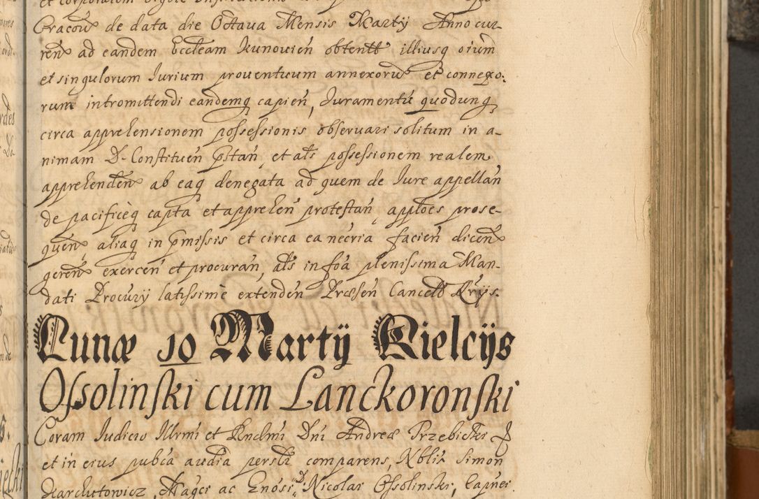 Zdjęcie nr 378 dla obiektu archiwalnego: Acta actorum, decretorum, sententiarum, erectionum, fundationum, confirmationum, instiutionum, resignationum, constitutionum, provisionum, submissionum, quietationum, substitutionum, ordinationum, ingrossationum, prostestationum R. D. Andreae Trzebicki, episcopi Cracoviensis, ducis Severiae in a. D. 1658 et  1659 acticatorum. Volumen I 
