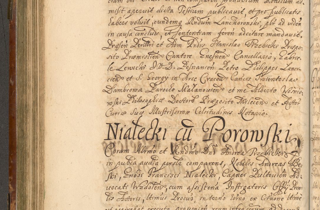 Zdjęcie nr 379 dla obiektu archiwalnego: Acta actorum, decretorum, sententiarum, erectionum, fundationum, confirmationum, instiutionum, resignationum, constitutionum, provisionum, submissionum, quietationum, substitutionum, ordinationum, ingrossationum, prostestationum R. D. Andreae Trzebicki, episcopi Cracoviensis, ducis Severiae in a. D. 1658 et  1659 acticatorum. Volumen I 