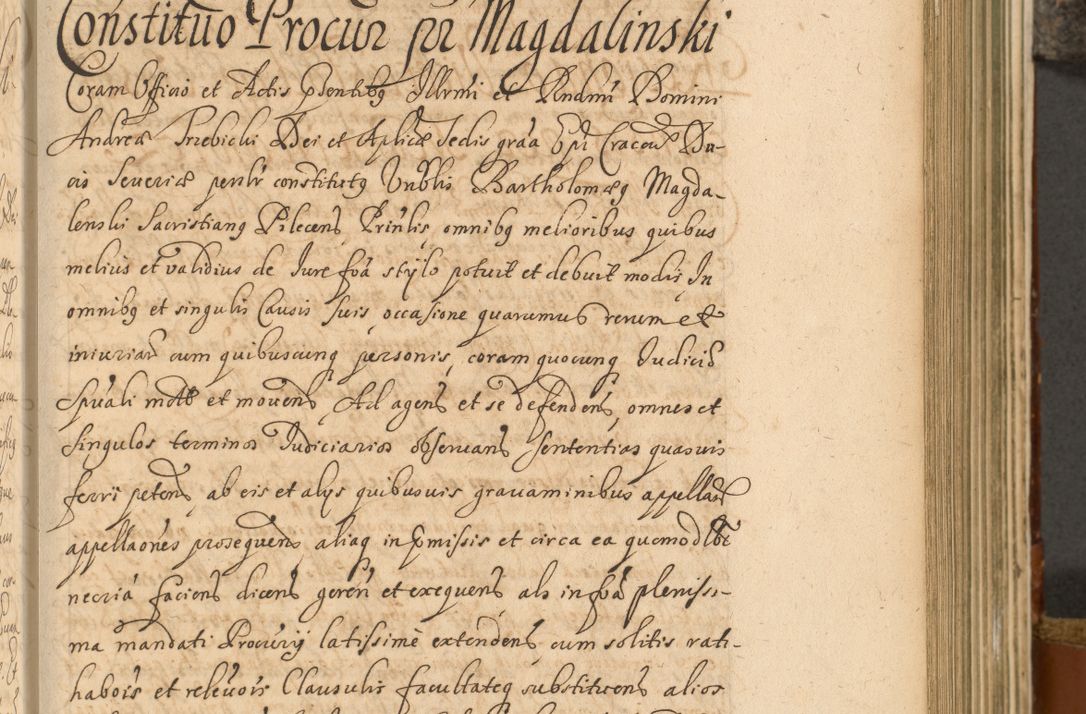 Zdjęcie nr 374 dla obiektu archiwalnego: Acta actorum, decretorum, sententiarum, erectionum, fundationum, confirmationum, instiutionum, resignationum, constitutionum, provisionum, submissionum, quietationum, substitutionum, ordinationum, ingrossationum, prostestationum R. D. Andreae Trzebicki, episcopi Cracoviensis, ducis Severiae in a. D. 1658 et  1659 acticatorum. Volumen I 