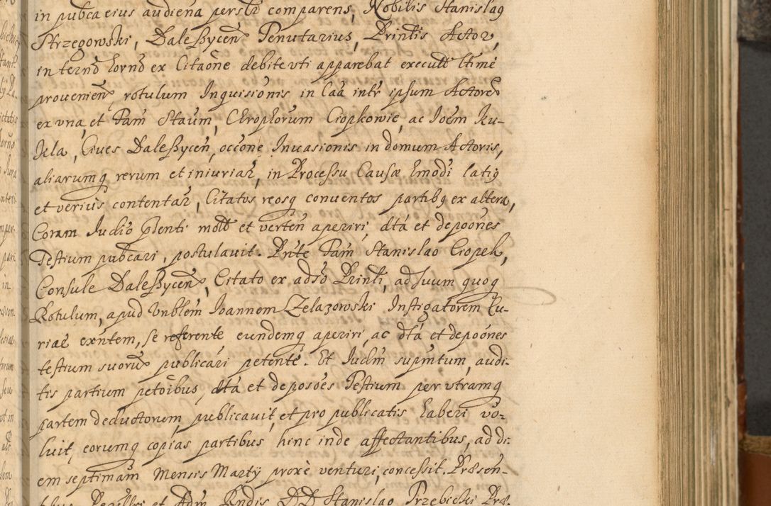 Zdjęcie nr 370 dla obiektu archiwalnego: Acta actorum, decretorum, sententiarum, erectionum, fundationum, confirmationum, instiutionum, resignationum, constitutionum, provisionum, submissionum, quietationum, substitutionum, ordinationum, ingrossationum, prostestationum R. D. Andreae Trzebicki, episcopi Cracoviensis, ducis Severiae in a. D. 1658 et  1659 acticatorum. Volumen I 