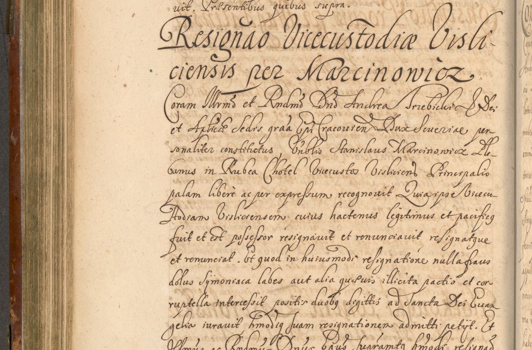 Zdjęcie nr 373 dla obiektu archiwalnego: Acta actorum, decretorum, sententiarum, erectionum, fundationum, confirmationum, instiutionum, resignationum, constitutionum, provisionum, submissionum, quietationum, substitutionum, ordinationum, ingrossationum, prostestationum R. D. Andreae Trzebicki, episcopi Cracoviensis, ducis Severiae in a. D. 1658 et  1659 acticatorum. Volumen I 