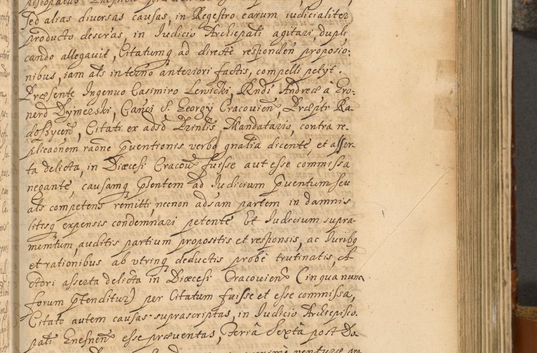Zdjęcie nr 368 dla obiektu archiwalnego: Acta actorum, decretorum, sententiarum, erectionum, fundationum, confirmationum, instiutionum, resignationum, constitutionum, provisionum, submissionum, quietationum, substitutionum, ordinationum, ingrossationum, prostestationum R. D. Andreae Trzebicki, episcopi Cracoviensis, ducis Severiae in a. D. 1658 et  1659 acticatorum. Volumen I 