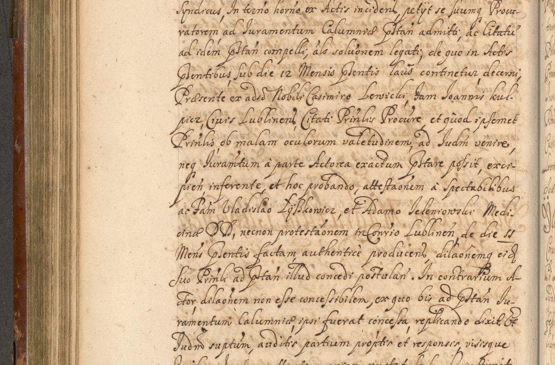 Zdjęcie nr 355 dla obiektu archiwalnego: Acta actorum, decretorum, sententiarum, erectionum, fundationum, confirmationum, instiutionum, resignationum, constitutionum, provisionum, submissionum, quietationum, substitutionum, ordinationum, ingrossationum, prostestationum R. D. Andreae Trzebicki, episcopi Cracoviensis, ducis Severiae in a. D. 1658 et  1659 acticatorum. Volumen I 