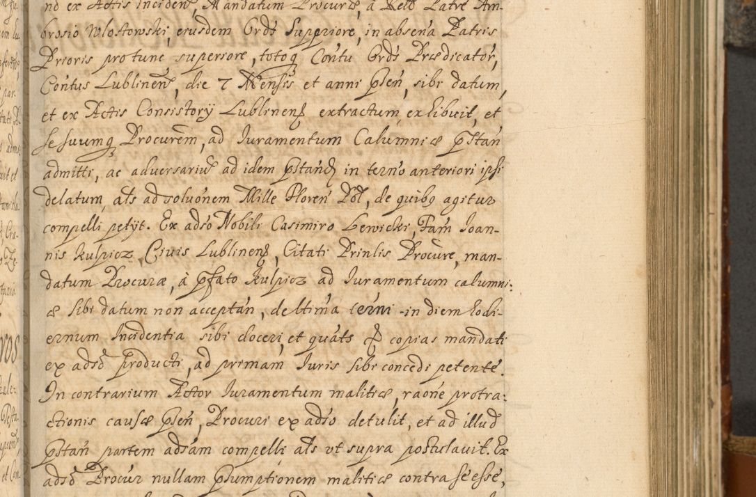 Zdjęcie nr 348 dla obiektu archiwalnego: Acta actorum, decretorum, sententiarum, erectionum, fundationum, confirmationum, instiutionum, resignationum, constitutionum, provisionum, submissionum, quietationum, substitutionum, ordinationum, ingrossationum, prostestationum R. D. Andreae Trzebicki, episcopi Cracoviensis, ducis Severiae in a. D. 1658 et  1659 acticatorum. Volumen I 