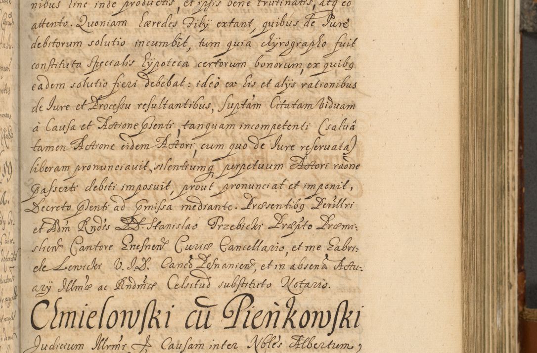 Zdjęcie nr 344 dla obiektu archiwalnego: Acta actorum, decretorum, sententiarum, erectionum, fundationum, confirmationum, instiutionum, resignationum, constitutionum, provisionum, submissionum, quietationum, substitutionum, ordinationum, ingrossationum, prostestationum R. D. Andreae Trzebicki, episcopi Cracoviensis, ducis Severiae in a. D. 1658 et  1659 acticatorum. Volumen I 