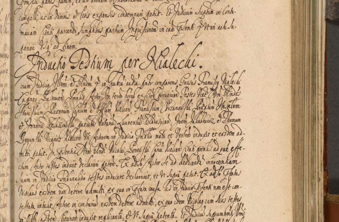 Zdjęcie nr 342 dla obiektu archiwalnego: Acta actorum, decretorum, sententiarum, erectionum, fundationum, confirmationum, instiutionum, resignationum, constitutionum, provisionum, submissionum, quietationum, substitutionum, ordinationum, ingrossationum, prostestationum R. D. Andreae Trzebicki, episcopi Cracoviensis, ducis Severiae in a. D. 1658 et  1659 acticatorum. Volumen I 
