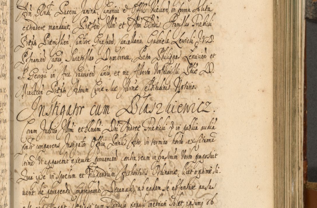 Zdjęcie nr 338 dla obiektu archiwalnego: Acta actorum, decretorum, sententiarum, erectionum, fundationum, confirmationum, instiutionum, resignationum, constitutionum, provisionum, submissionum, quietationum, substitutionum, ordinationum, ingrossationum, prostestationum R. D. Andreae Trzebicki, episcopi Cracoviensis, ducis Severiae in a. D. 1658 et  1659 acticatorum. Volumen I 