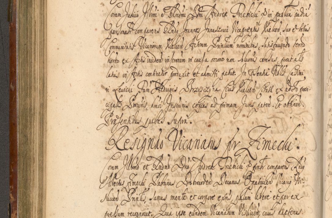 Zdjęcie nr 333 dla obiektu archiwalnego: Acta actorum, decretorum, sententiarum, erectionum, fundationum, confirmationum, instiutionum, resignationum, constitutionum, provisionum, submissionum, quietationum, substitutionum, ordinationum, ingrossationum, prostestationum R. D. Andreae Trzebicki, episcopi Cracoviensis, ducis Severiae in a. D. 1658 et  1659 acticatorum. Volumen I 