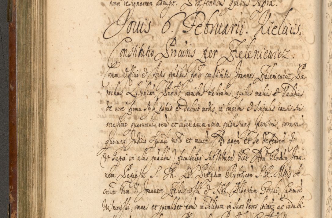 Zdjęcie nr 335 dla obiektu archiwalnego: Acta actorum, decretorum, sententiarum, erectionum, fundationum, confirmationum, instiutionum, resignationum, constitutionum, provisionum, submissionum, quietationum, substitutionum, ordinationum, ingrossationum, prostestationum R. D. Andreae Trzebicki, episcopi Cracoviensis, ducis Severiae in a. D. 1658 et  1659 acticatorum. Volumen I 