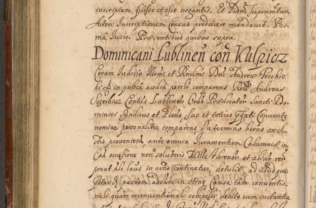 Zdjęcie nr 325 dla obiektu archiwalnego: Acta actorum, decretorum, sententiarum, erectionum, fundationum, confirmationum, instiutionum, resignationum, constitutionum, provisionum, submissionum, quietationum, substitutionum, ordinationum, ingrossationum, prostestationum R. D. Andreae Trzebicki, episcopi Cracoviensis, ducis Severiae in a. D. 1658 et  1659 acticatorum. Volumen I 