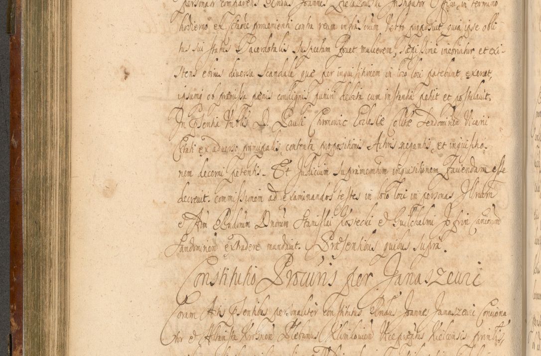 Zdjęcie nr 329 dla obiektu archiwalnego: Acta actorum, decretorum, sententiarum, erectionum, fundationum, confirmationum, instiutionum, resignationum, constitutionum, provisionum, submissionum, quietationum, substitutionum, ordinationum, ingrossationum, prostestationum R. D. Andreae Trzebicki, episcopi Cracoviensis, ducis Severiae in a. D. 1658 et  1659 acticatorum. Volumen I 