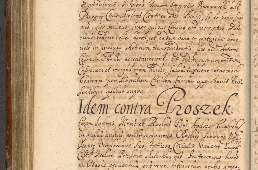 Zdjęcie nr 313 dla obiektu archiwalnego: Acta actorum, decretorum, sententiarum, erectionum, fundationum, confirmationum, instiutionum, resignationum, constitutionum, provisionum, submissionum, quietationum, substitutionum, ordinationum, ingrossationum, prostestationum R. D. Andreae Trzebicki, episcopi Cracoviensis, ducis Severiae in a. D. 1658 et  1659 acticatorum. Volumen I 