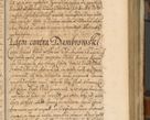 Zdjęcie nr 310 dla obiektu archiwalnego: Acta actorum, decretorum, sententiarum, erectionum, fundationum, confirmationum, instiutionum, resignationum, constitutionum, provisionum, submissionum, quietationum, substitutionum, ordinationum, ingrossationum, prostestationum R. D. Andreae Trzebicki, episcopi Cracoviensis, ducis Severiae in a. D. 1658 et  1659 acticatorum. Volumen I 