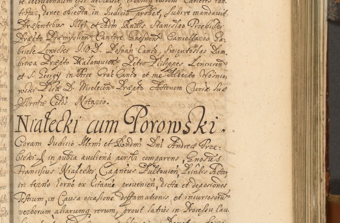 Zdjęcie nr 296 dla obiektu archiwalnego: Acta actorum, decretorum, sententiarum, erectionum, fundationum, confirmationum, instiutionum, resignationum, constitutionum, provisionum, submissionum, quietationum, substitutionum, ordinationum, ingrossationum, prostestationum R. D. Andreae Trzebicki, episcopi Cracoviensis, ducis Severiae in a. D. 1658 et  1659 acticatorum. Volumen I 