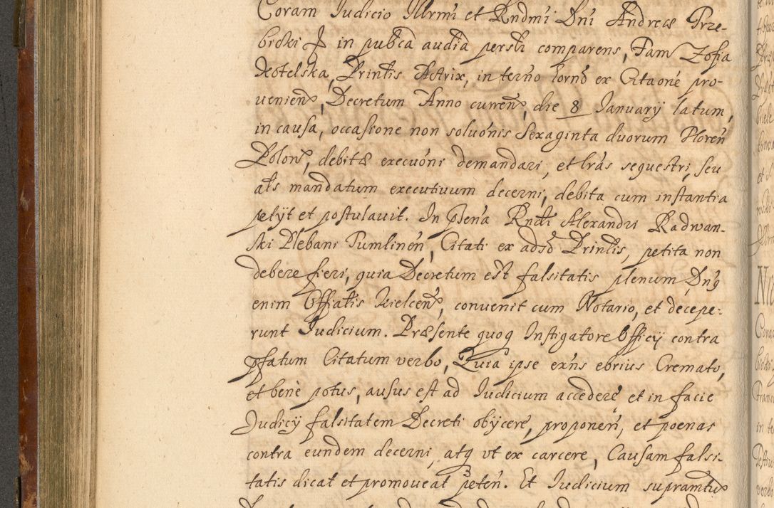 Zdjęcie nr 295 dla obiektu archiwalnego: Acta actorum, decretorum, sententiarum, erectionum, fundationum, confirmationum, instiutionum, resignationum, constitutionum, provisionum, submissionum, quietationum, substitutionum, ordinationum, ingrossationum, prostestationum R. D. Andreae Trzebicki, episcopi Cracoviensis, ducis Severiae in a. D. 1658 et  1659 acticatorum. Volumen I 