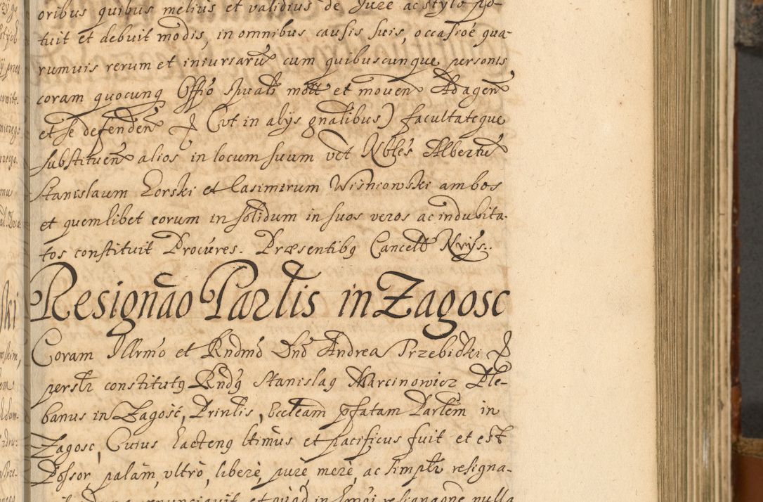 Zdjęcie nr 292 dla obiektu archiwalnego: Acta actorum, decretorum, sententiarum, erectionum, fundationum, confirmationum, instiutionum, resignationum, constitutionum, provisionum, submissionum, quietationum, substitutionum, ordinationum, ingrossationum, prostestationum R. D. Andreae Trzebicki, episcopi Cracoviensis, ducis Severiae in a. D. 1658 et  1659 acticatorum. Volumen I 