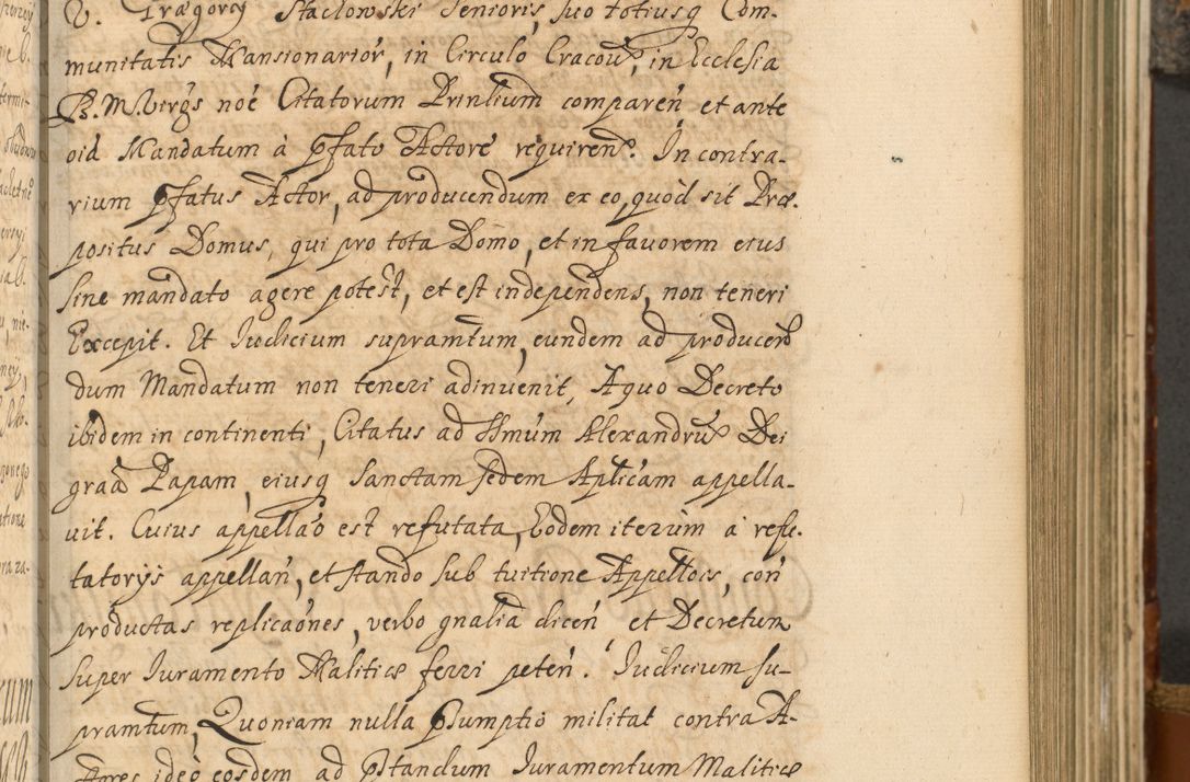 Zdjęcie nr 284 dla obiektu archiwalnego: Acta actorum, decretorum, sententiarum, erectionum, fundationum, confirmationum, instiutionum, resignationum, constitutionum, provisionum, submissionum, quietationum, substitutionum, ordinationum, ingrossationum, prostestationum R. D. Andreae Trzebicki, episcopi Cracoviensis, ducis Severiae in a. D. 1658 et  1659 acticatorum. Volumen I 