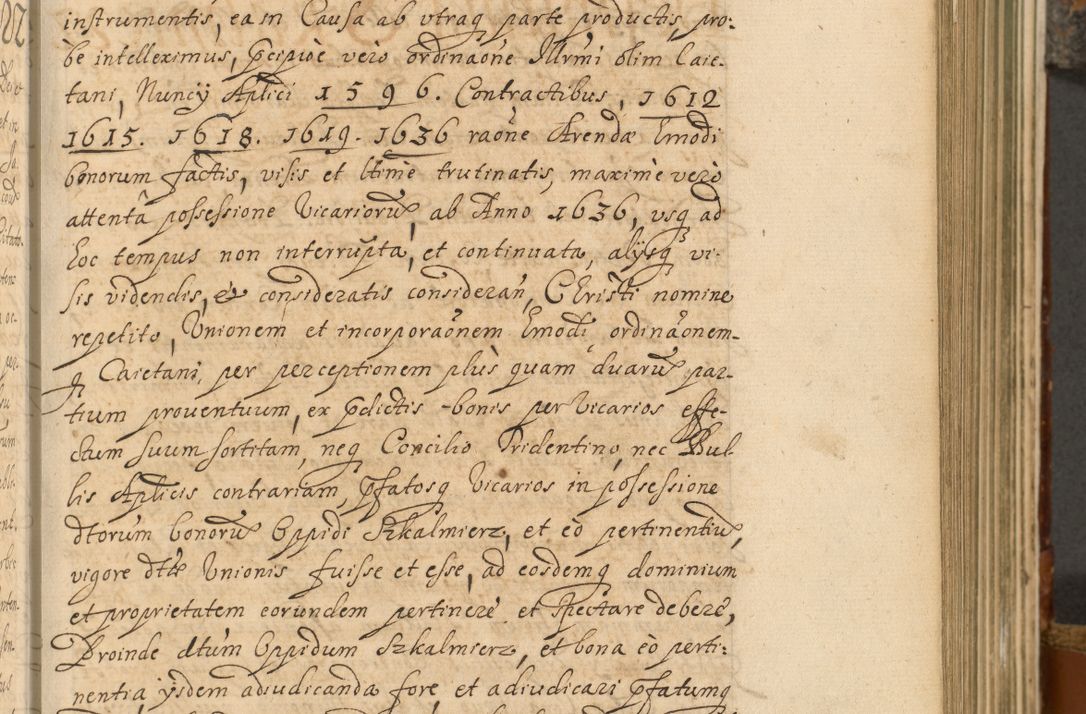 Zdjęcie nr 268 dla obiektu archiwalnego: Acta actorum, decretorum, sententiarum, erectionum, fundationum, confirmationum, instiutionum, resignationum, constitutionum, provisionum, submissionum, quietationum, substitutionum, ordinationum, ingrossationum, prostestationum R. D. Andreae Trzebicki, episcopi Cracoviensis, ducis Severiae in a. D. 1658 et  1659 acticatorum. Volumen I 