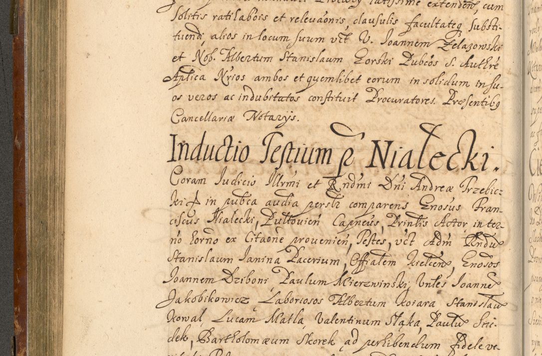 Zdjęcie nr 265 dla obiektu archiwalnego: Acta actorum, decretorum, sententiarum, erectionum, fundationum, confirmationum, instiutionum, resignationum, constitutionum, provisionum, submissionum, quietationum, substitutionum, ordinationum, ingrossationum, prostestationum R. D. Andreae Trzebicki, episcopi Cracoviensis, ducis Severiae in a. D. 1658 et  1659 acticatorum. Volumen I 