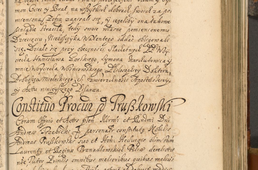 Zdjęcie nr 264 dla obiektu archiwalnego: Acta actorum, decretorum, sententiarum, erectionum, fundationum, confirmationum, instiutionum, resignationum, constitutionum, provisionum, submissionum, quietationum, substitutionum, ordinationum, ingrossationum, prostestationum R. D. Andreae Trzebicki, episcopi Cracoviensis, ducis Severiae in a. D. 1658 et  1659 acticatorum. Volumen I 