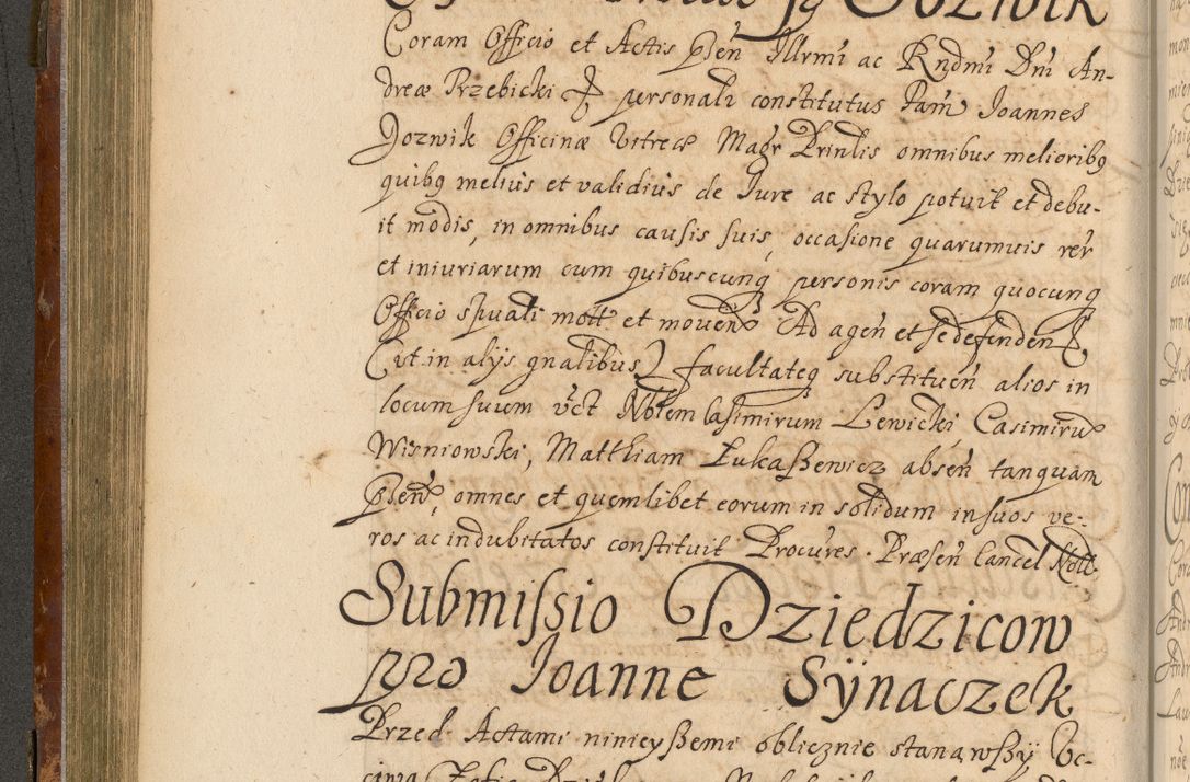 Zdjęcie nr 263 dla obiektu archiwalnego: Acta actorum, decretorum, sententiarum, erectionum, fundationum, confirmationum, instiutionum, resignationum, constitutionum, provisionum, submissionum, quietationum, substitutionum, ordinationum, ingrossationum, prostestationum R. D. Andreae Trzebicki, episcopi Cracoviensis, ducis Severiae in a. D. 1658 et  1659 acticatorum. Volumen I 