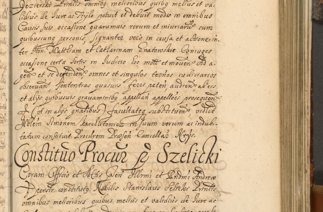 Zdjęcie nr 262 dla obiektu archiwalnego: Acta actorum, decretorum, sententiarum, erectionum, fundationum, confirmationum, instiutionum, resignationum, constitutionum, provisionum, submissionum, quietationum, substitutionum, ordinationum, ingrossationum, prostestationum R. D. Andreae Trzebicki, episcopi Cracoviensis, ducis Severiae in a. D. 1658 et  1659 acticatorum. Volumen I 