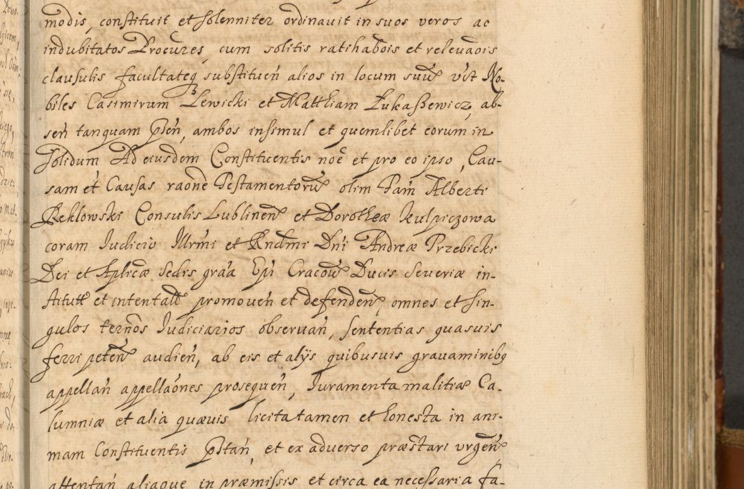 Zdjęcie nr 260 dla obiektu archiwalnego: Acta actorum, decretorum, sententiarum, erectionum, fundationum, confirmationum, instiutionum, resignationum, constitutionum, provisionum, submissionum, quietationum, substitutionum, ordinationum, ingrossationum, prostestationum R. D. Andreae Trzebicki, episcopi Cracoviensis, ducis Severiae in a. D. 1658 et  1659 acticatorum. Volumen I 