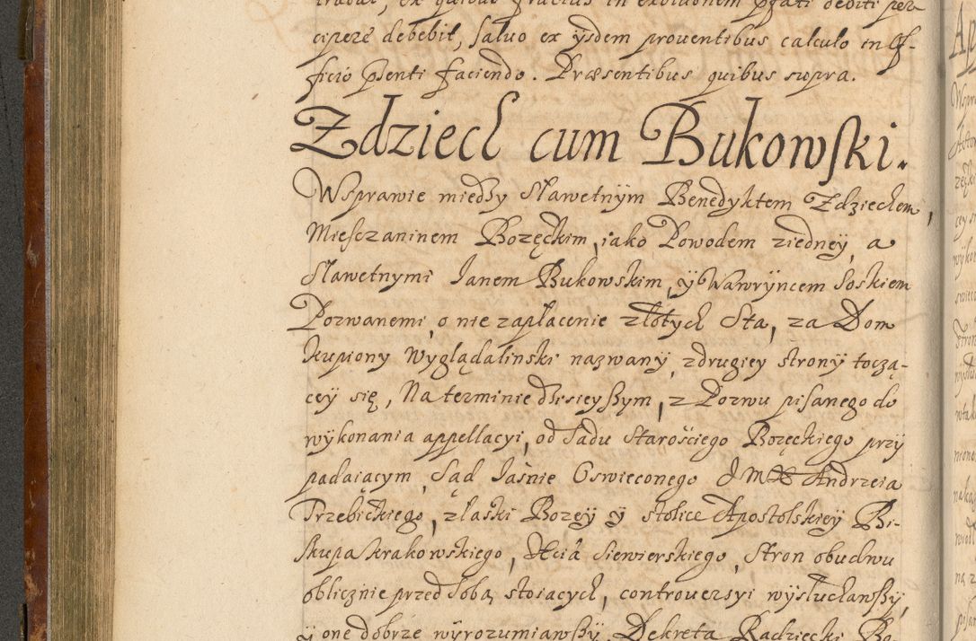 Zdjęcie nr 257 dla obiektu archiwalnego: Acta actorum, decretorum, sententiarum, erectionum, fundationum, confirmationum, instiutionum, resignationum, constitutionum, provisionum, submissionum, quietationum, substitutionum, ordinationum, ingrossationum, prostestationum R. D. Andreae Trzebicki, episcopi Cracoviensis, ducis Severiae in a. D. 1658 et  1659 acticatorum. Volumen I 