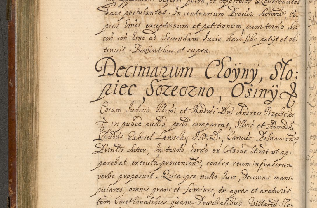 Zdjęcie nr 255 dla obiektu archiwalnego: Acta actorum, decretorum, sententiarum, erectionum, fundationum, confirmationum, instiutionum, resignationum, constitutionum, provisionum, submissionum, quietationum, substitutionum, ordinationum, ingrossationum, prostestationum R. D. Andreae Trzebicki, episcopi Cracoviensis, ducis Severiae in a. D. 1658 et  1659 acticatorum. Volumen I 