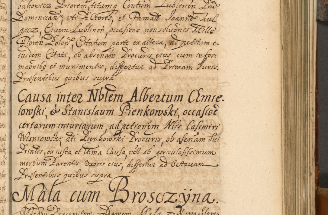 Zdjęcie nr 246 dla obiektu archiwalnego: Acta actorum, decretorum, sententiarum, erectionum, fundationum, confirmationum, instiutionum, resignationum, constitutionum, provisionum, submissionum, quietationum, substitutionum, ordinationum, ingrossationum, prostestationum R. D. Andreae Trzebicki, episcopi Cracoviensis, ducis Severiae in a. D. 1658 et  1659 acticatorum. Volumen I 