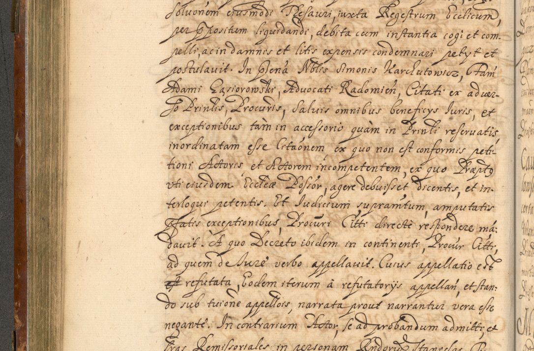 Zdjęcie nr 245 dla obiektu archiwalnego: Acta actorum, decretorum, sententiarum, erectionum, fundationum, confirmationum, instiutionum, resignationum, constitutionum, provisionum, submissionum, quietationum, substitutionum, ordinationum, ingrossationum, prostestationum R. D. Andreae Trzebicki, episcopi Cracoviensis, ducis Severiae in a. D. 1658 et  1659 acticatorum. Volumen I 