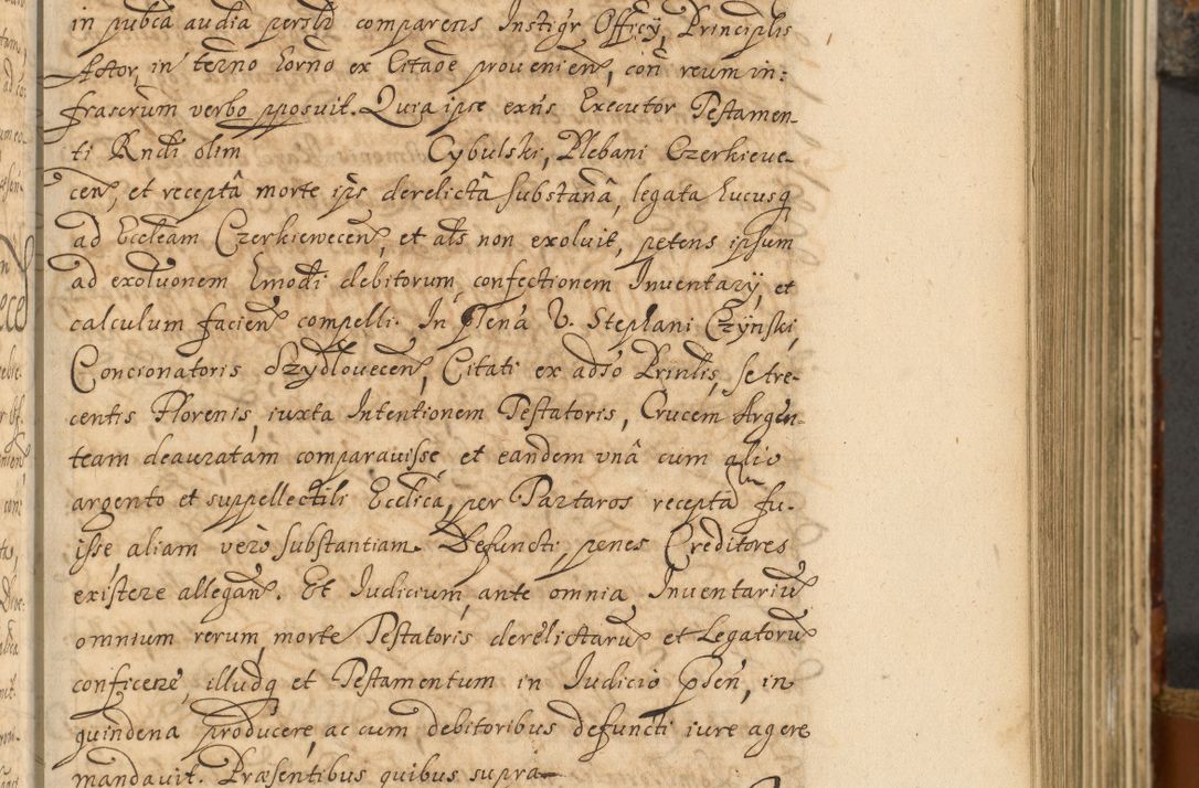 Zdjęcie nr 244 dla obiektu archiwalnego: Acta actorum, decretorum, sententiarum, erectionum, fundationum, confirmationum, instiutionum, resignationum, constitutionum, provisionum, submissionum, quietationum, substitutionum, ordinationum, ingrossationum, prostestationum R. D. Andreae Trzebicki, episcopi Cracoviensis, ducis Severiae in a. D. 1658 et  1659 acticatorum. Volumen I 