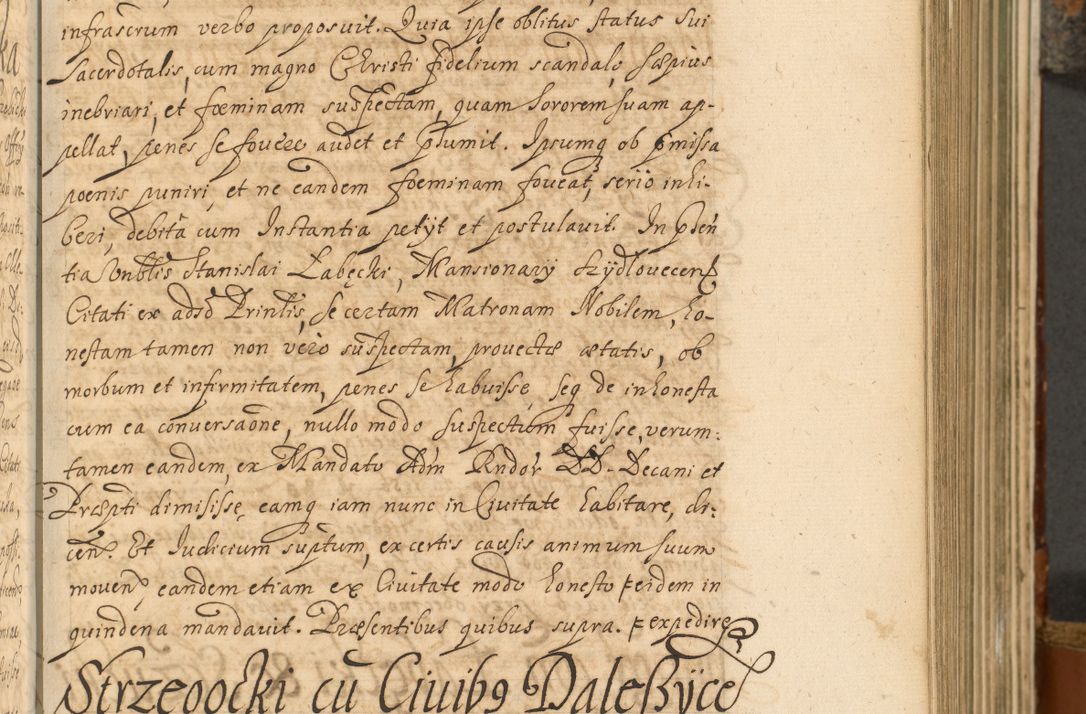 Zdjęcie nr 240 dla obiektu archiwalnego: Acta actorum, decretorum, sententiarum, erectionum, fundationum, confirmationum, instiutionum, resignationum, constitutionum, provisionum, submissionum, quietationum, substitutionum, ordinationum, ingrossationum, prostestationum R. D. Andreae Trzebicki, episcopi Cracoviensis, ducis Severiae in a. D. 1658 et  1659 acticatorum. Volumen I 