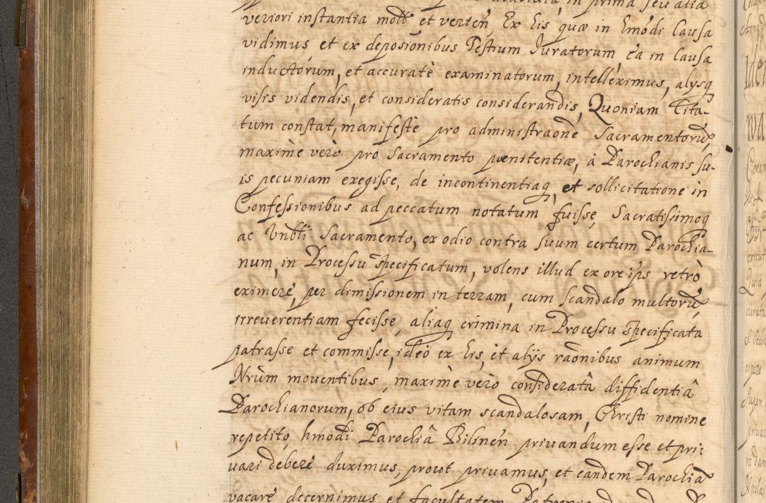 Zdjęcie nr 237 dla obiektu archiwalnego: Acta actorum, decretorum, sententiarum, erectionum, fundationum, confirmationum, instiutionum, resignationum, constitutionum, provisionum, submissionum, quietationum, substitutionum, ordinationum, ingrossationum, prostestationum R. D. Andreae Trzebicki, episcopi Cracoviensis, ducis Severiae in a. D. 1658 et  1659 acticatorum. Volumen I 