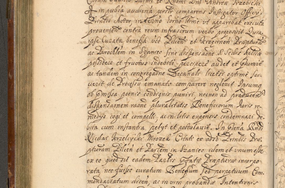 Zdjęcie nr 227 dla obiektu archiwalnego: Acta actorum, decretorum, sententiarum, erectionum, fundationum, confirmationum, instiutionum, resignationum, constitutionum, provisionum, submissionum, quietationum, substitutionum, ordinationum, ingrossationum, prostestationum R. D. Andreae Trzebicki, episcopi Cracoviensis, ducis Severiae in a. D. 1658 et  1659 acticatorum. Volumen I 