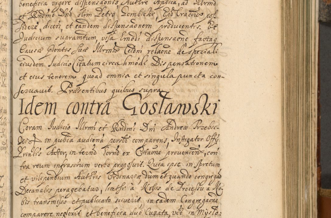 Zdjęcie nr 224 dla obiektu archiwalnego: Acta actorum, decretorum, sententiarum, erectionum, fundationum, confirmationum, instiutionum, resignationum, constitutionum, provisionum, submissionum, quietationum, substitutionum, ordinationum, ingrossationum, prostestationum R. D. Andreae Trzebicki, episcopi Cracoviensis, ducis Severiae in a. D. 1658 et  1659 acticatorum. Volumen I 