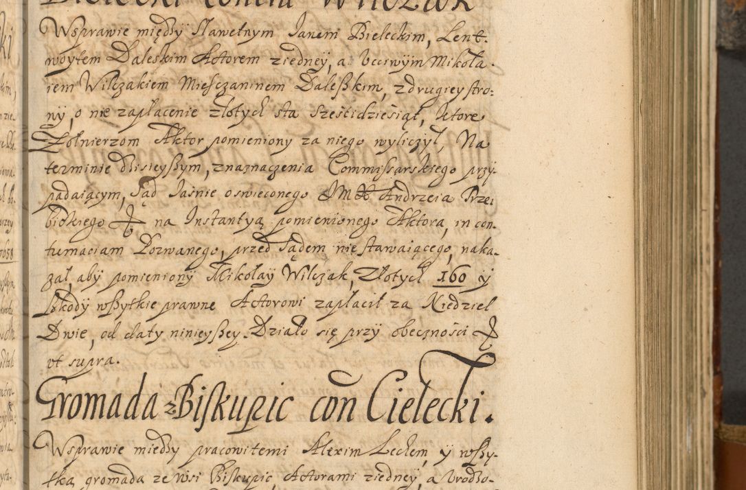 Zdjęcie nr 220 dla obiektu archiwalnego: Acta actorum, decretorum, sententiarum, erectionum, fundationum, confirmationum, instiutionum, resignationum, constitutionum, provisionum, submissionum, quietationum, substitutionum, ordinationum, ingrossationum, prostestationum R. D. Andreae Trzebicki, episcopi Cracoviensis, ducis Severiae in a. D. 1658 et  1659 acticatorum. Volumen I 